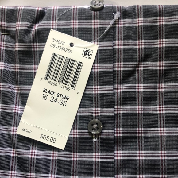 NEW!! Michael Kors Regular Fit Airsoft Stretch Dress Shirt Size Large {16 34/35} - Picture 4 of 5